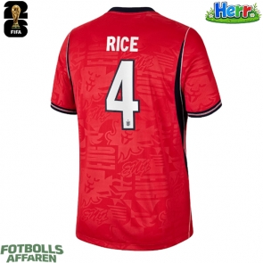 England Declan Rice #4 Bortatröja VM 2026 Kortärmad